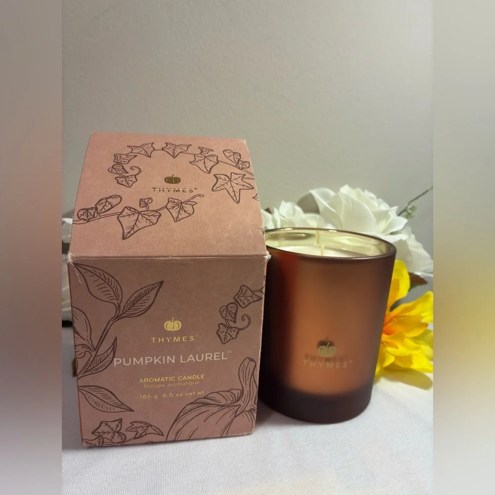 Thymes Pumpkin Laurel Aromatic Candle - 6.5 oz